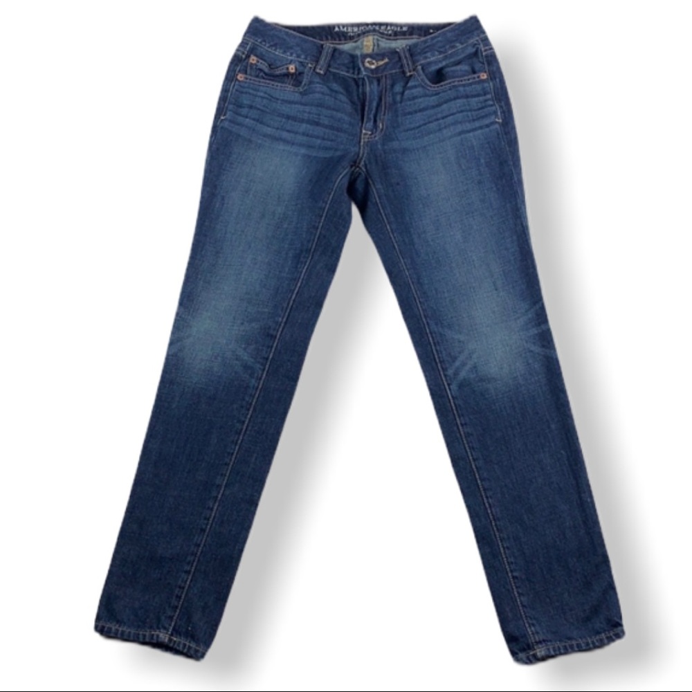 🦅American Eagle Boy Jean Straight Leg Sz 0